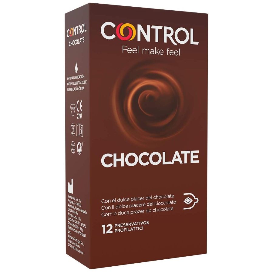 CONTROL - ADAPTA CHOCOLATE CONDOMS 12 UNITS Kondome diskret online kaufen