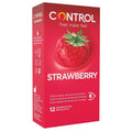 Control Passt Strawberry Kondome 12er-Pack – Aromatisiert mit Erdbeergeschmack & Adapta-Form Kondome diskret online kaufen