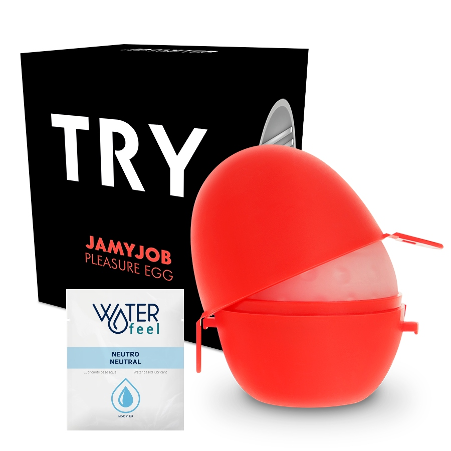 JAMYJOB - EGG MASTURBATOR SCHWARZE VERSION DISKRETT Produktansicht und Details