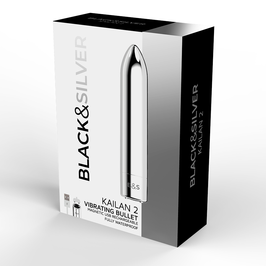 BLACK&SILVER - KAILAN 2 SILBER VIBRIERENDE MAGNETKUGEL – Vibrator Bild 5