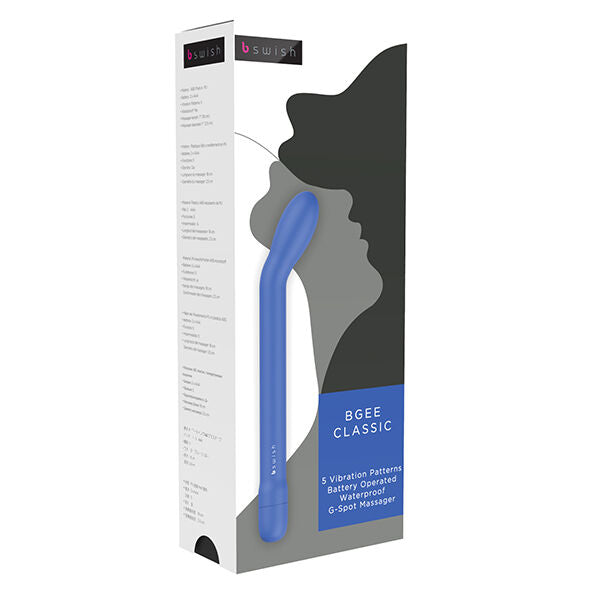 B Swish BGee Classic Aqua – Silikon-Vibrator mit 5 Funktionen, G-Punkt- und Klitoris-Stimulation für intensive Stimulation und Self-Love