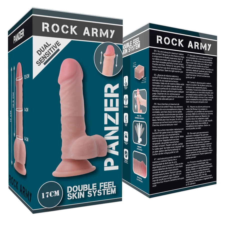 ROCKARMY - DUAL DENSITY PANZER 17 CM -O- 4.46 CM – Erotik-Zubehör Bild 8