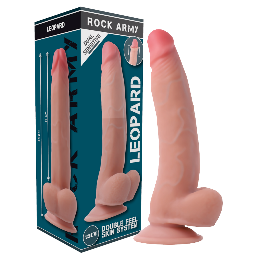 ROCKARMY - DOPPELDICHTE LEOPARD 23 CM -O- 4.77 CM – Erotik-Zubehör Bild 1