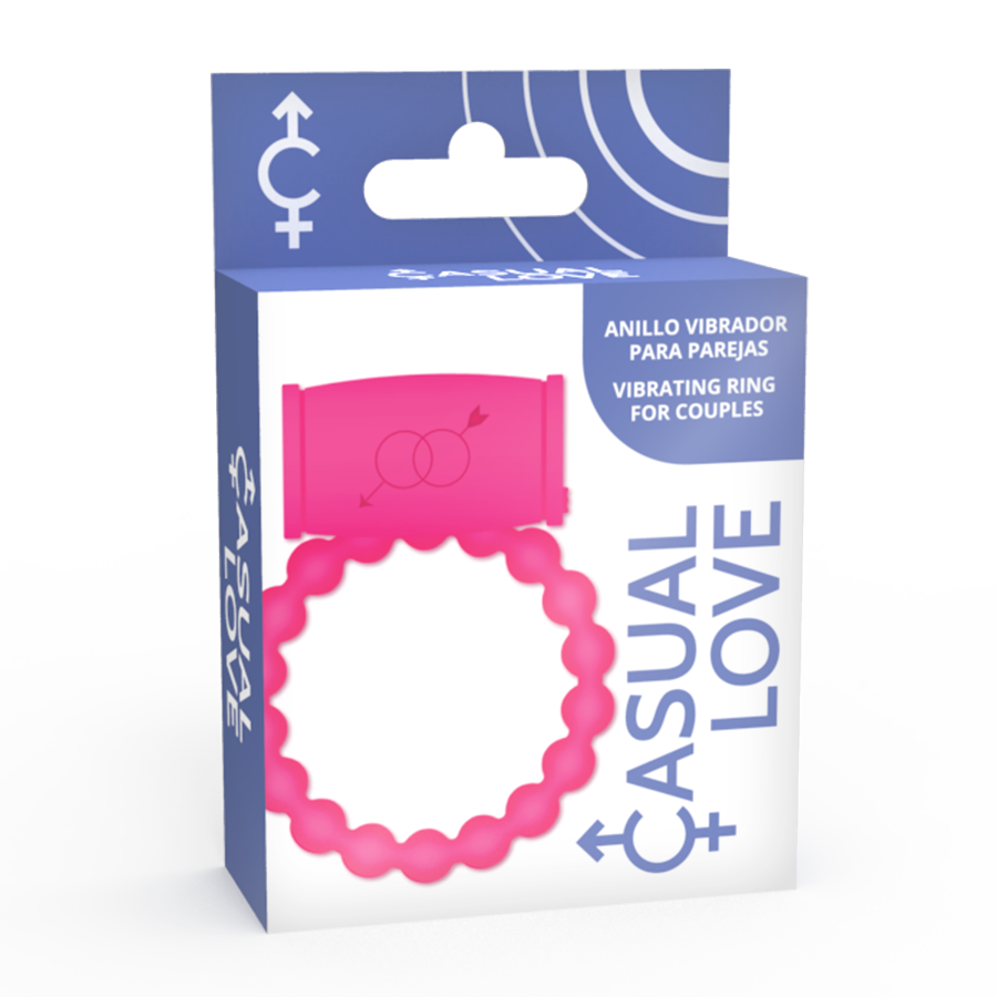 CASUAL LOVE - 25 ROSA VIBRATORRING hochwertiges Sextoy bei Secret Pulse