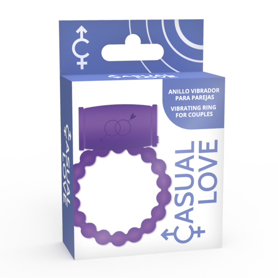 CASUAL LOVE - 25 PAAR-VIBRATORRING VIOLETT hochwertiges Sextoy bei Secret Pulse