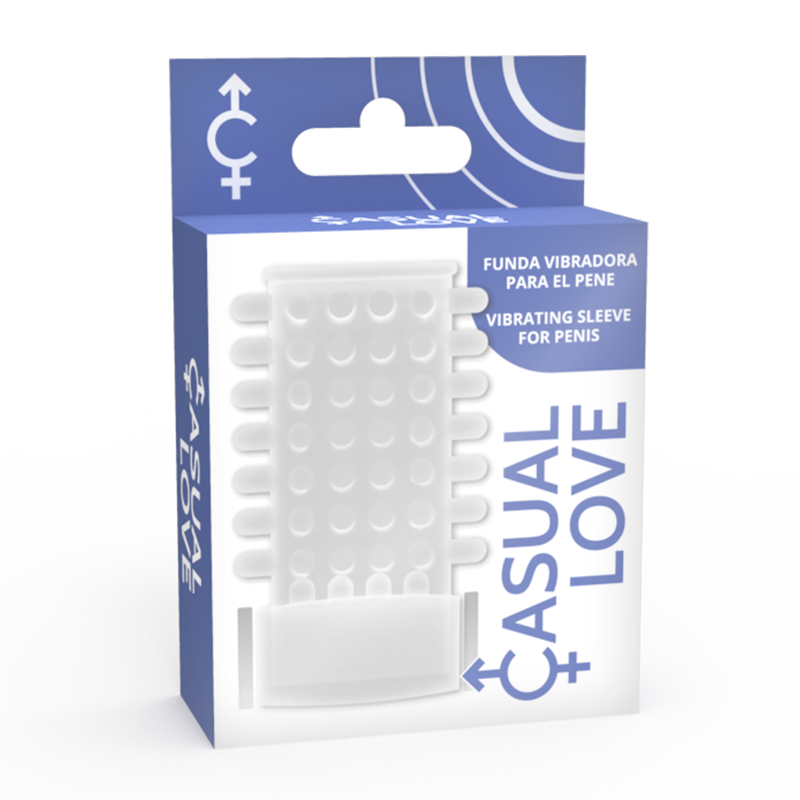 CASUAL LOVE - RING TRANSPARENT VIBRATOR PENIS COVER für sinnliche Momente allein oder zu zweit