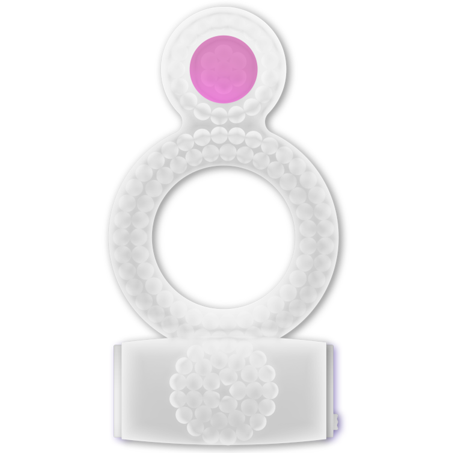 CASUAL LOVE - RING DOPPELTER GENUSS TRANSPARENTER RING – Erotik-Zubehör Bild 2