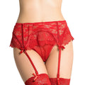 QUEEN LINGERIE - TANGA MIT SPITZENSTRUMPFBAND S/M Strümpfe Produktansicht
