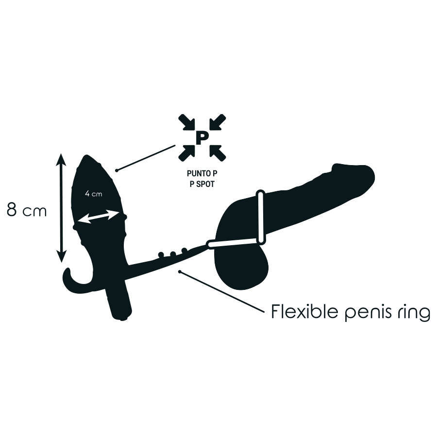ADDICTED TOYS - ANALPLUG MIT DOPPELTEM SCHWARZEN RING bei Secret Pulse im Erotikshop