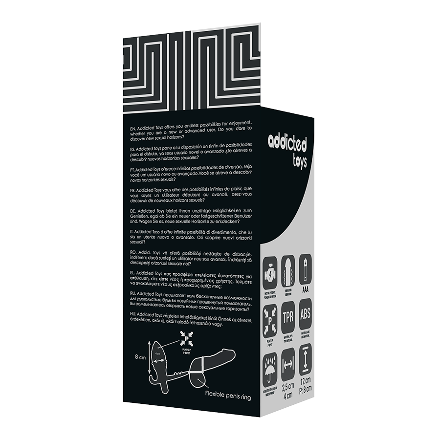 ADDICTED TOYS - ANALPLUG MIT DOPPELTEM SCHWARZEN RING Analplug diskret online kaufen
