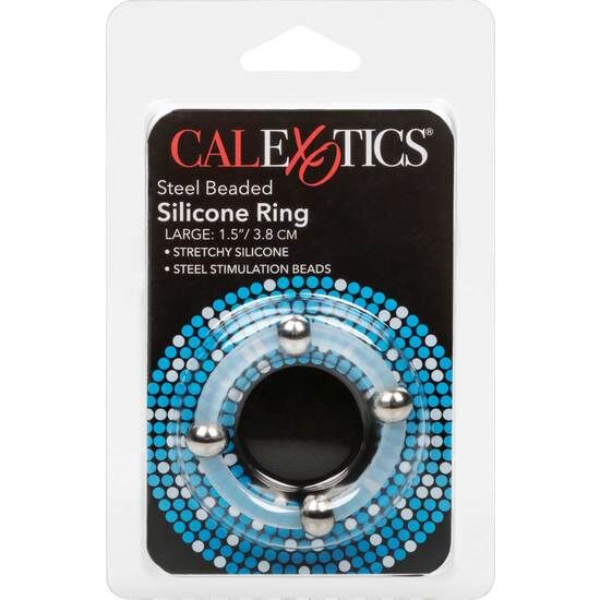 CALEXOTICS - STAHLPERLEN-SILIKONRING L – Erotik-Zubehör Bild 3