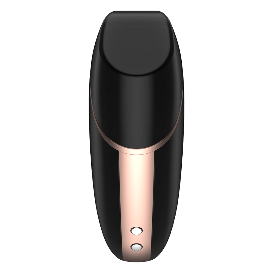 SATISFYER - LOVE TRIANGLE STIMULATOR & VIBRATOR SCHWARZ für sinnliche Momente allein oder zu zweit