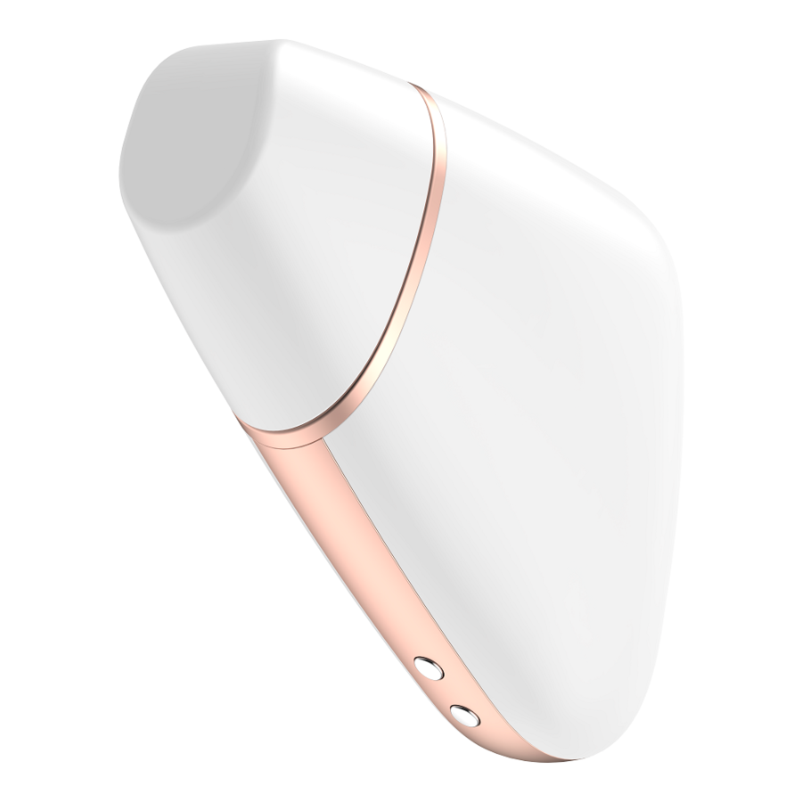 SATISFYER - LOVE TRIANGLE STIMULATOR & VIBRATOR WEISS hochwertiges Sextoy bei Secret Pulse