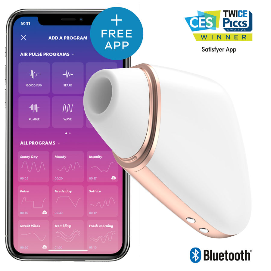SATISFYER - LOVE TRIANGLE STIMULATOR & VIBRATOR WEISS Klitorisstimulator diskret online kaufen