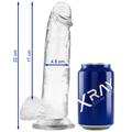 X RAY - KLARER HAHN MIT EIER 22 CM -O- 4.6 CM – Dildo Bild 1