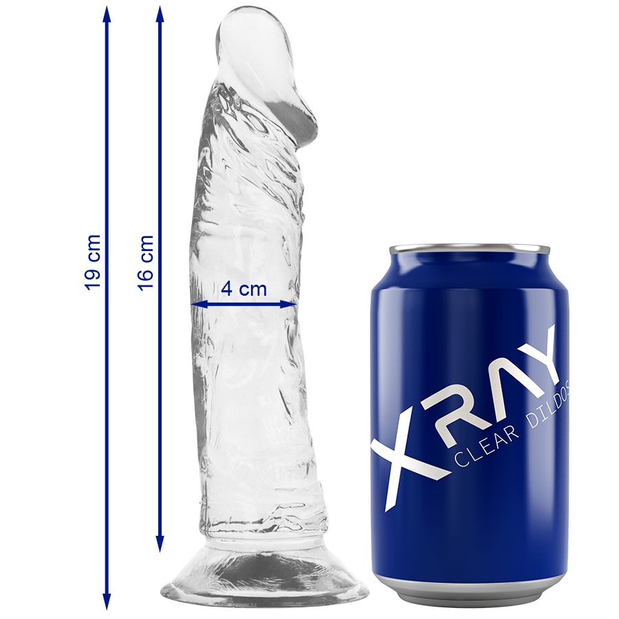 X RAY - KLARER HAHN 19 CM -O- 4 CM – Dildo Bild 1