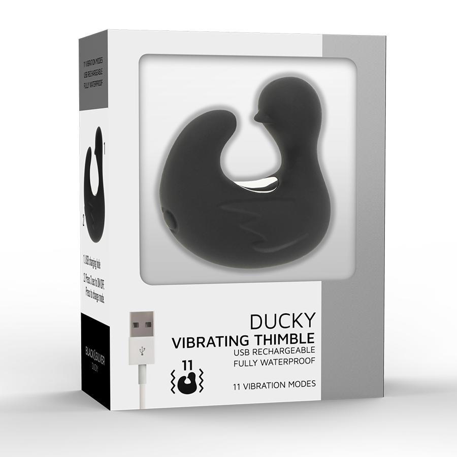 BLACK&SILVER - DUCKYMANIA WIEDERAUFLADBARER SILIKON-STIMULIERENDER ENTENHÜHLING – Erotik-Zubehör Bild 8