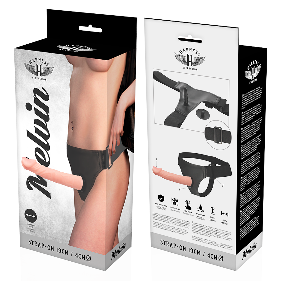 HARNESS ATTRACTION - RNES MELVIN FLESH 19 CM -O- 4 CM Produktansicht und Details