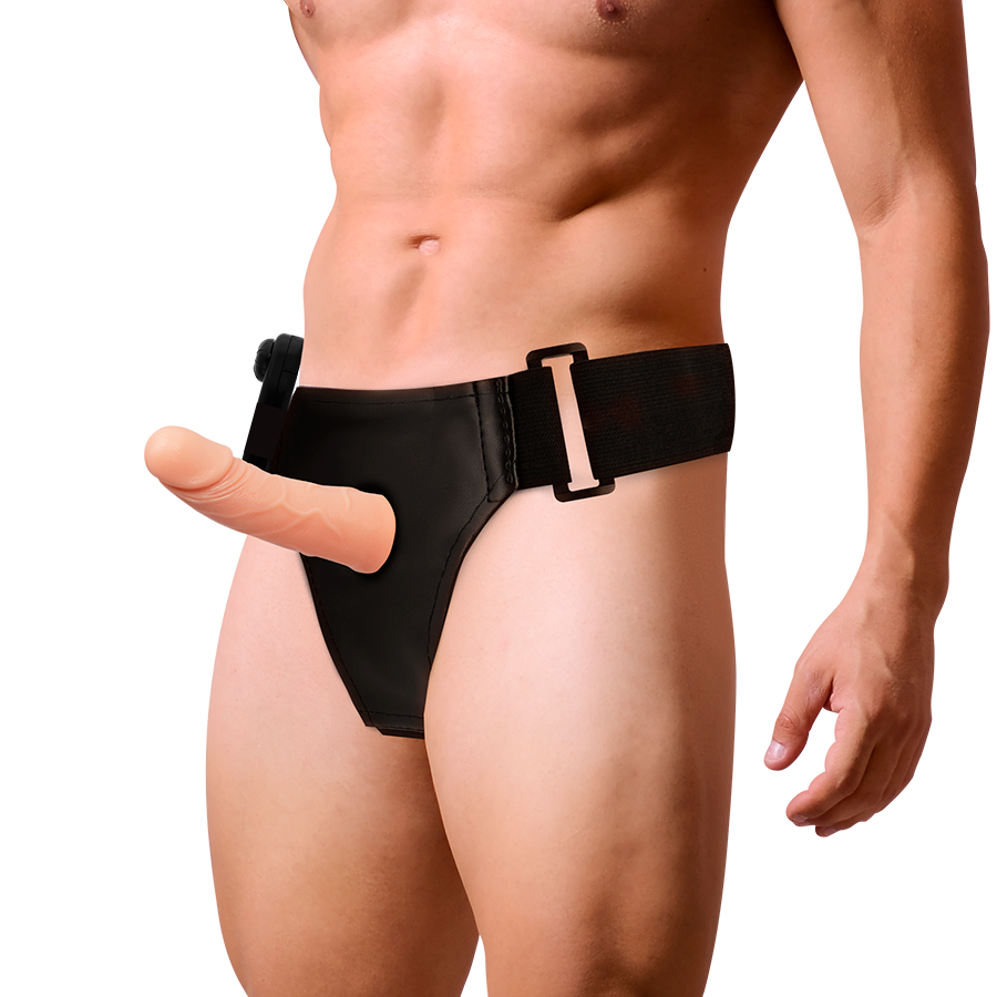 HARNESS ATTRACTION - RNES HOHLRAHMEN MIT VIBRATOR 15 CM -O- 5 CM für intensive Stimulation und Self-Love