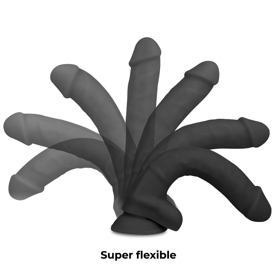 COCK MILLER – 19,5 cm Artikulierbarer Cocksil Dildo Schwarz bei Secret Pulse im Erotikshop