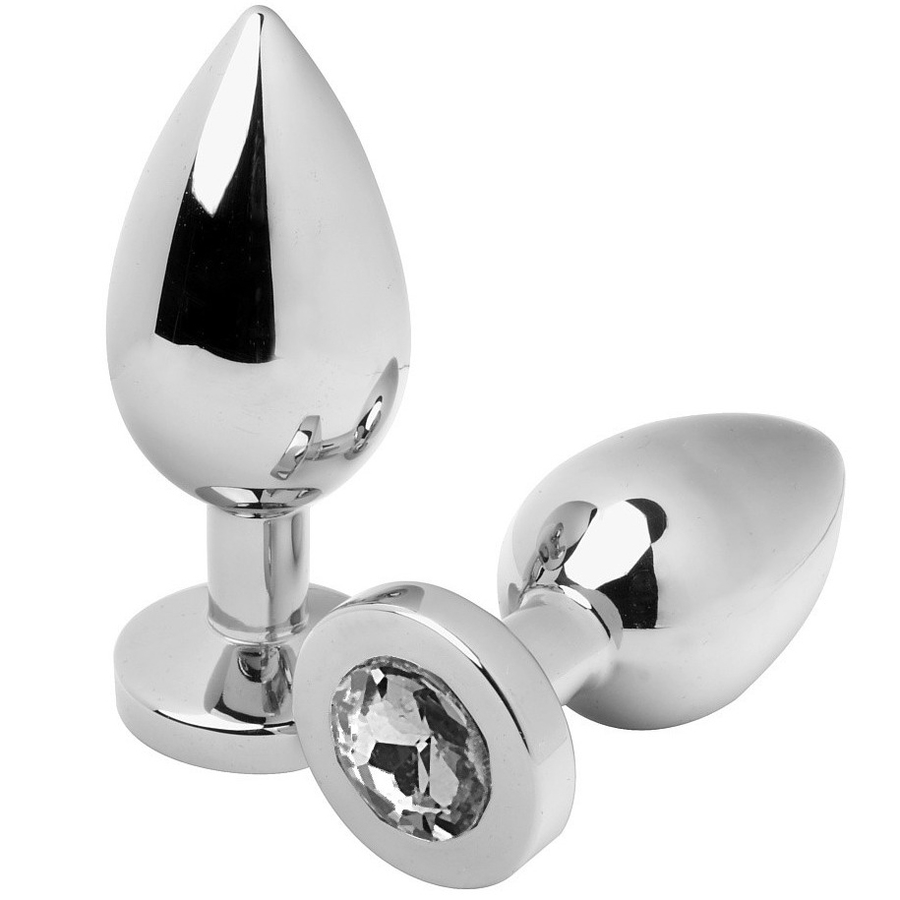 METAL HARD - ANALPLUG DIAMANT TRANSPARENT KLEIN 5,71 CM Analplug diskret online kaufen