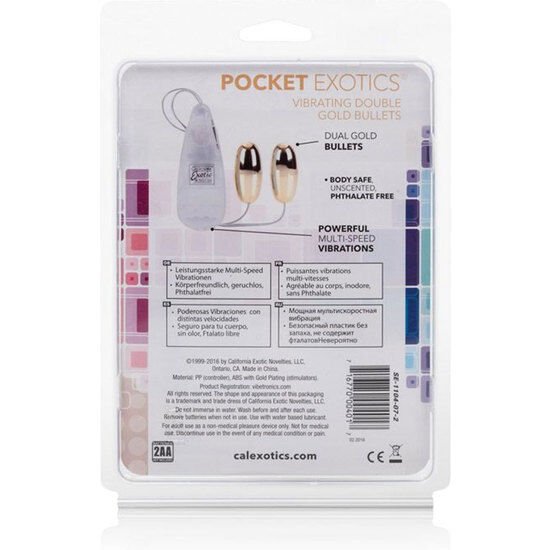 CALEXOTICS - VIBRIERENDE KUGELN GOLD DUO Detailansicht bei Secret Pulse