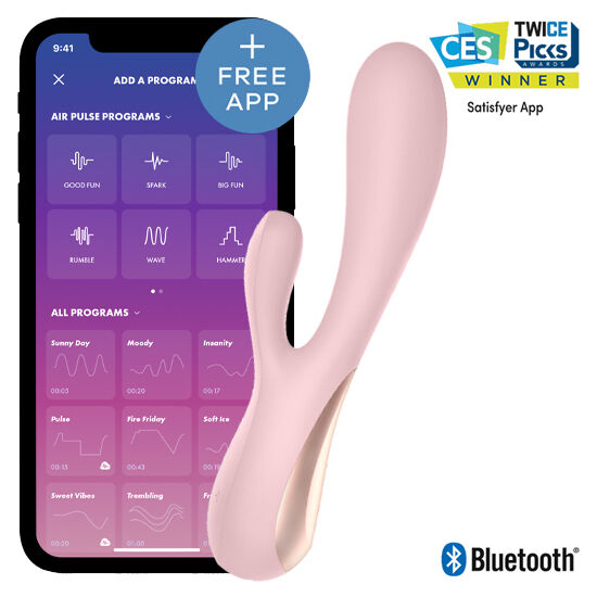 SATISFYER Mono Flex Rosa – App-kompatibler Vibrator, USB, Silikon & ABS Klitorisstimulator diskret online kaufen