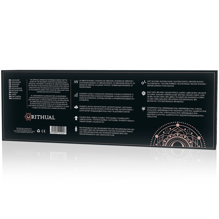 RITHUAL - LEISTUNGSSTARKER WIEDERAUFLADBARER AKASHA - WAND 2.0 SCHWARZ – Vibratorstab Bild 11