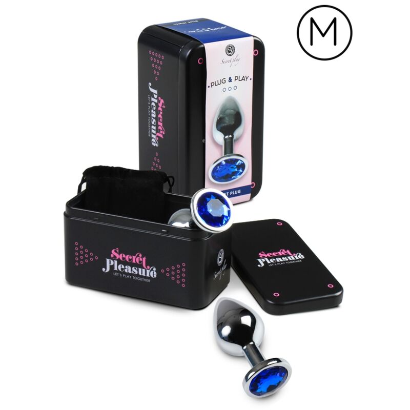 SECRETPLAY - ANALPLUG BLAU M Produktansicht und Details