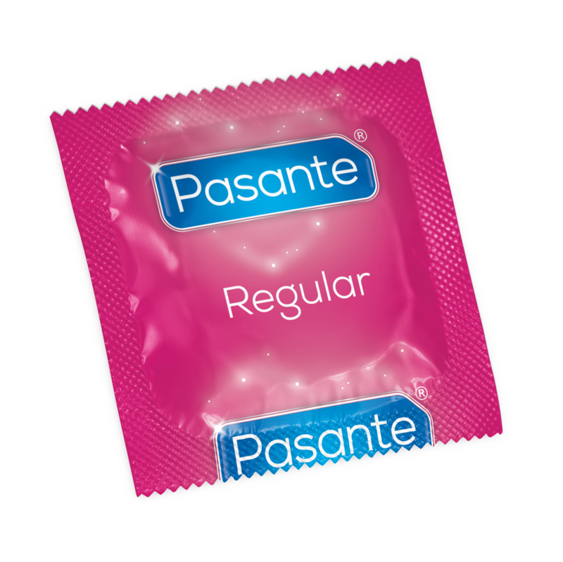 PASANTE - REGULAR KONDOME 12ER PACK Produktverpackung und Details