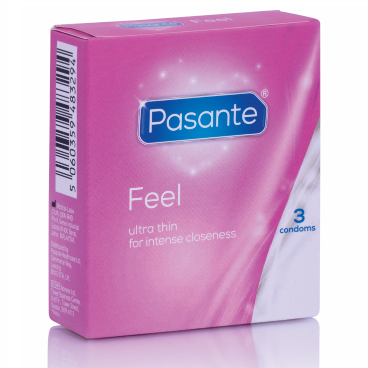 PASANTE - KONDOME SENSITIVE ULTRA DÜNN 3 EINHEITEN – Komponente der Secret Pulse Kondom Mix Box