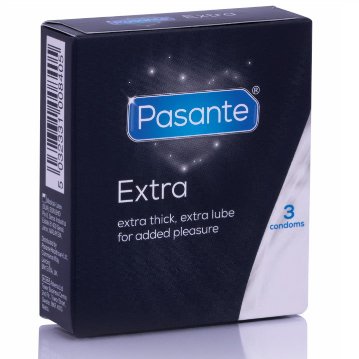 PASANTE - EXTRA-KONDOM EXTRA DICK 3 EINHEITEN Kondome diskret online kaufen