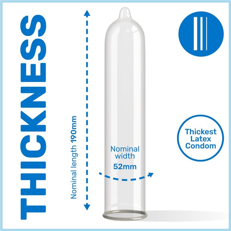 PASANTE - EXTRA-KONDOM EXTRA DICK 12 EINHEITEN Produktverpackung und Details