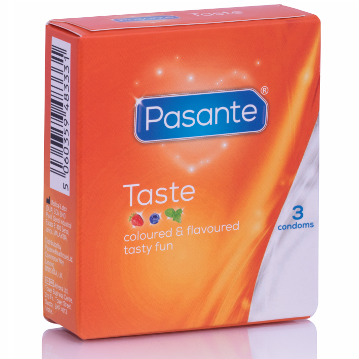 PASANTE - KONDOME AROMEN 3 EINHEITEN – Komponente der Secret Pulse Kondom Mix Box