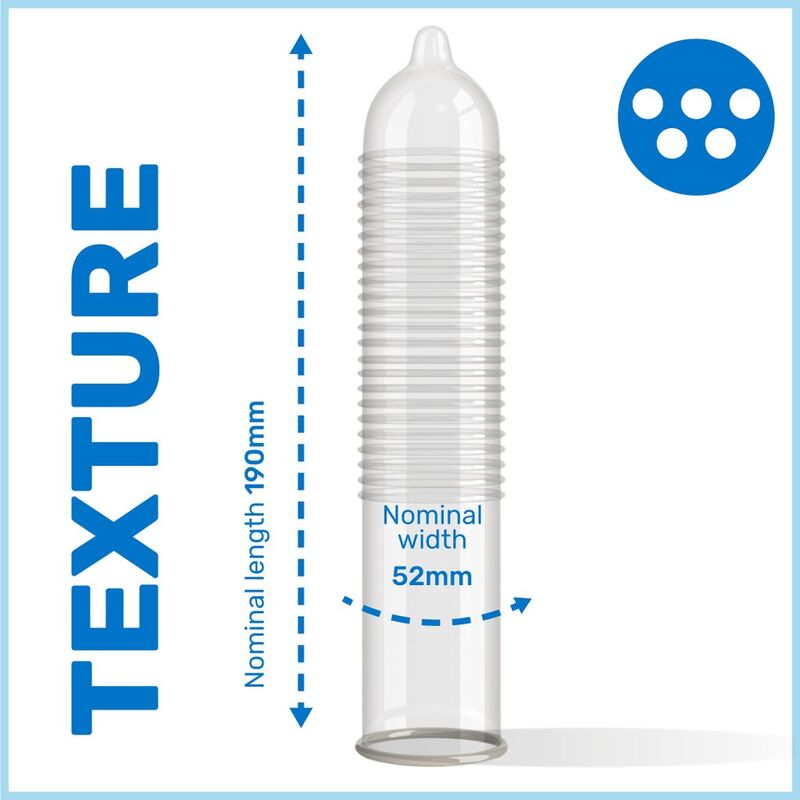 PASANTE - GEPUNKTETE KONDOME MS PLACER 12 EINHEITEN Produktverpackung und Details