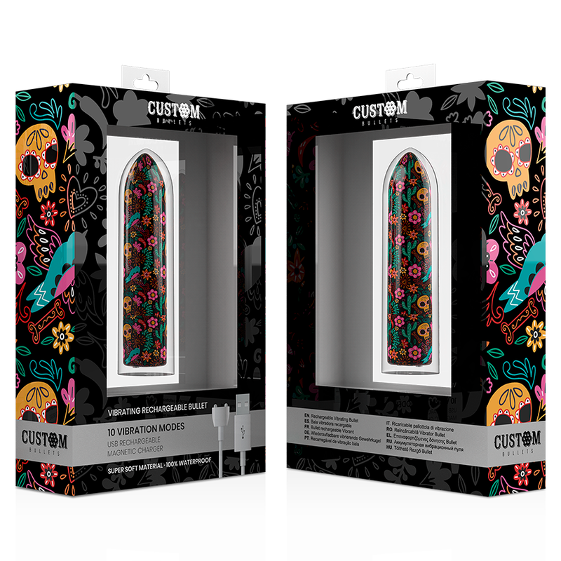 CUSTOM BULLETS - FLORAL RECHARGEABLE BULLET 10 INTENSITIES – Vibrator Bild 5