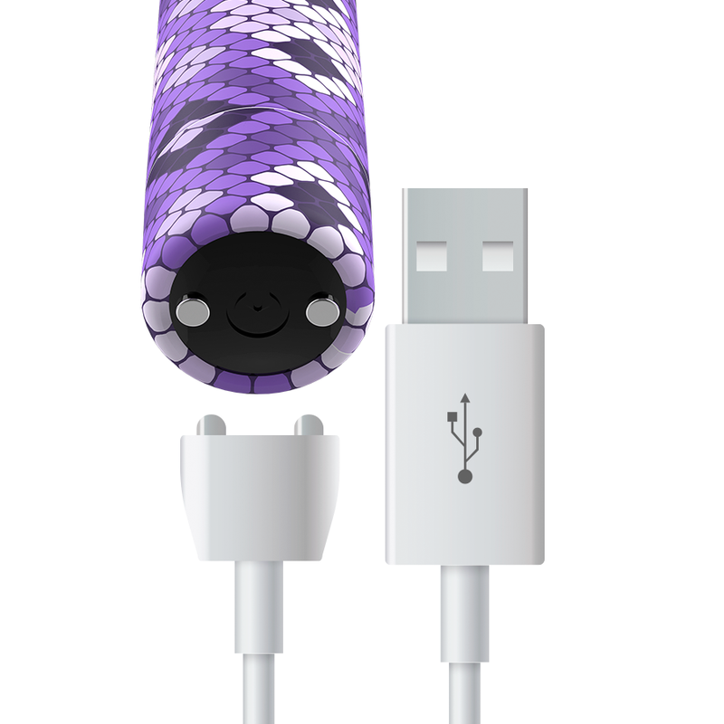CUSTOM BULLETS - RECHARGEABLE SNAKE PURPLE MAGNETIC BULLET 10V – Vibrator Bild 5