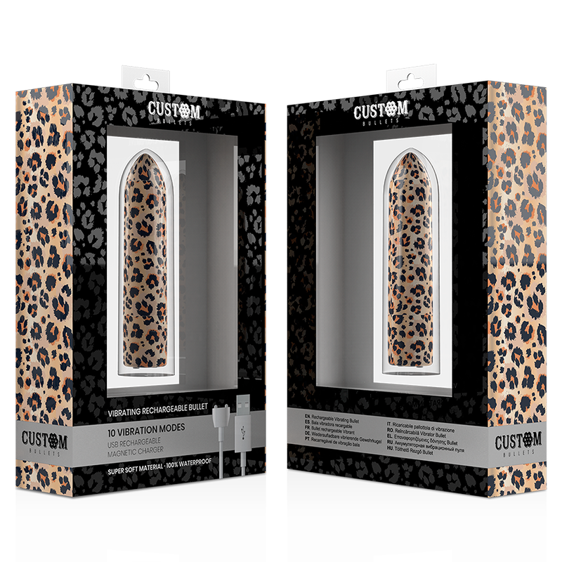 CUSTOM BULLETS - RECHARGEABLE BULLET LEOPARD 10 INTENSITIES – Vibrator Bild 4