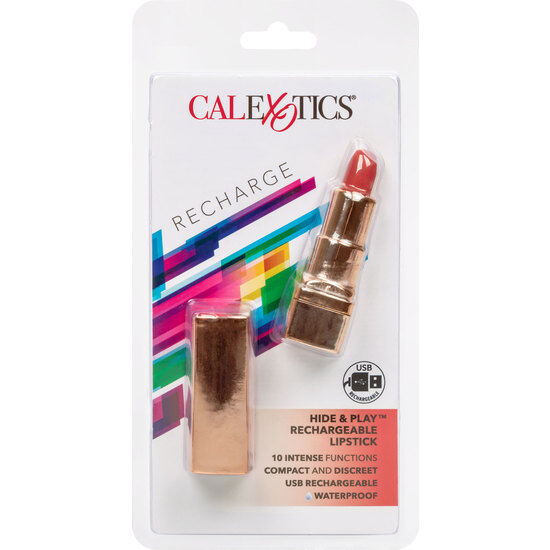 CALEXOTICS - BALA WIEDERAUFLADBARER LIPPENSTIFT HIDE & PLAY ROT – Erotik-Zubehör Bild 2