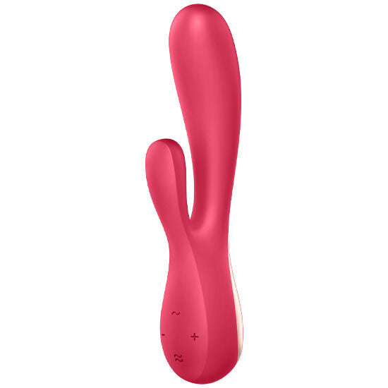 SATISFYER Mono Flex Rot – App-kompatibler Vibrator, Silikon & ABS, USB wiederaufladbar für intensive Stimulation und Self-Love