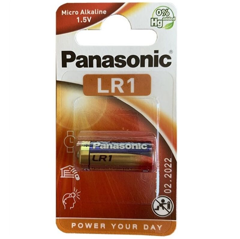 PANASONIC - ALKALINE BATTERY LR1 1.5V BLISTER 1 EINHEIT – Batterien Bild 1