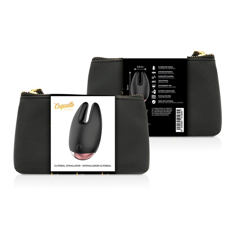COQUETTE CHIC DESIRE - KLITORIALSTIMULATOR SCHWARZ / GOLD für intensive Stimulation und Self-Love