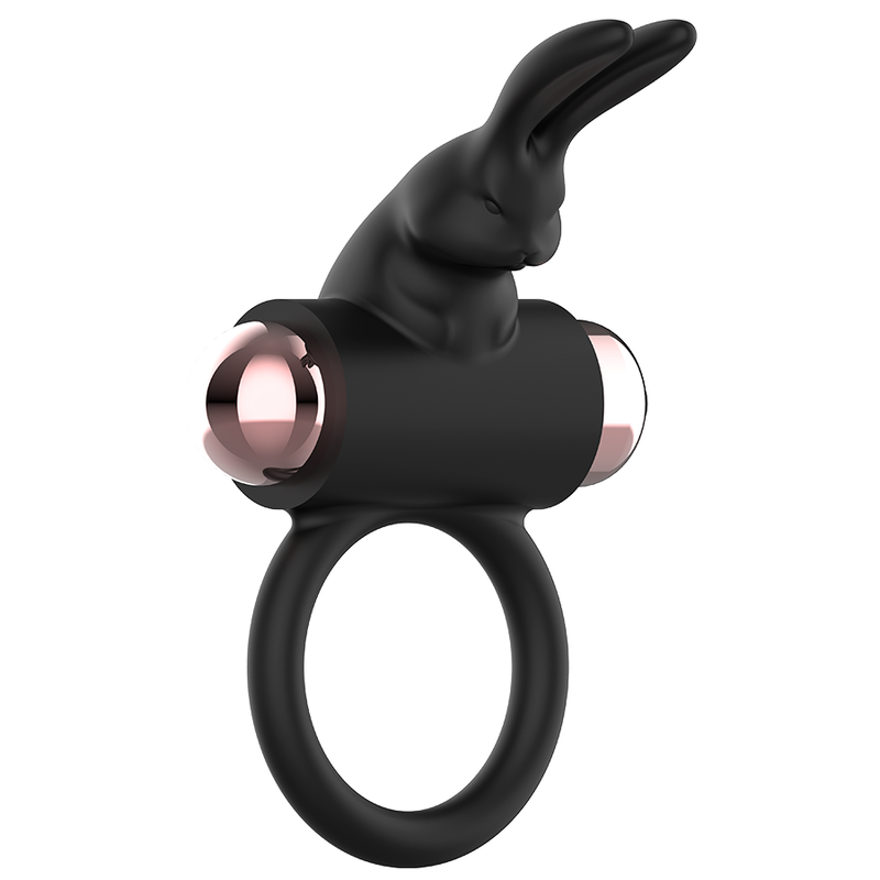COQUETTE CHIC DESIRE - COCKRING MIT VIBRATOR SCHWARZ/ GOLD Penisring diskret online kaufen