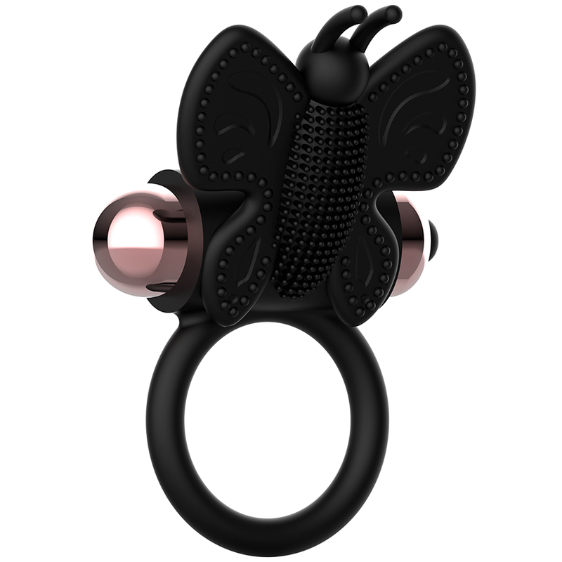 COQUETTE CHIC DESIRE - COCKRING SCHMETTERLING MIT VIBRATOR SCHWARZ/ GOLD bei Secret Pulse im Erotikshop