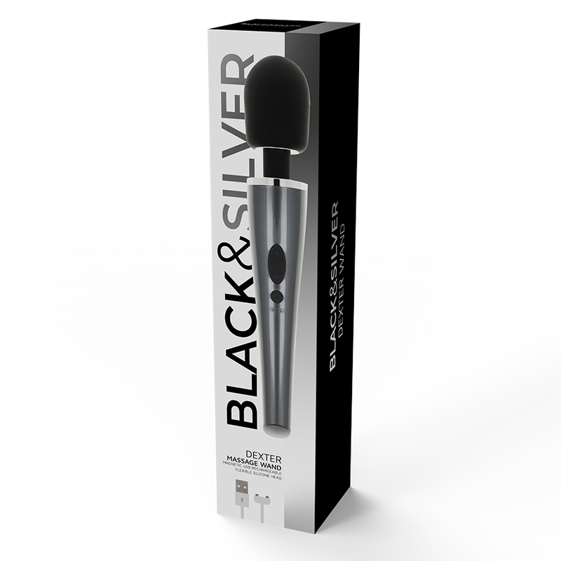 BLACK&SILVER - DEXTER-MASSAGESTAB – Erotik-Zubehör Bild 3