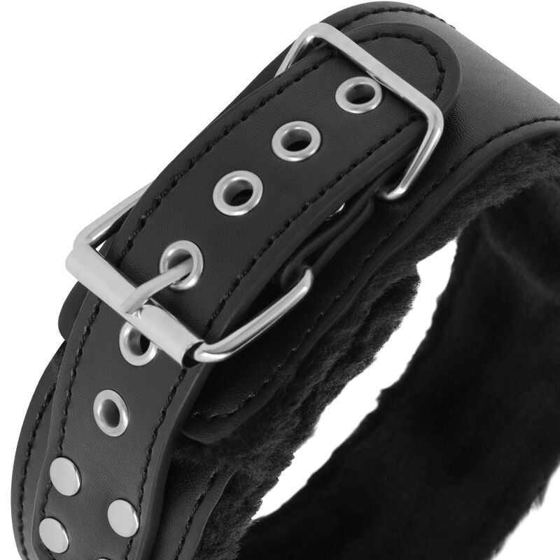 DARKNESS - GEFÜTTERTE HALSKETTE MIT TITANKETTE – Erotik-Schmuck Bild 5