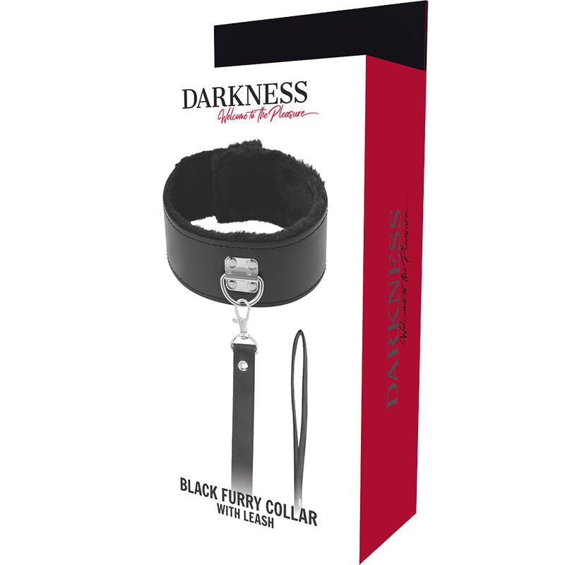DARKNESS - GEFÜTTERTE HALSKETTE MIT TITANKETTE – Erotik-Schmuck Bild 6