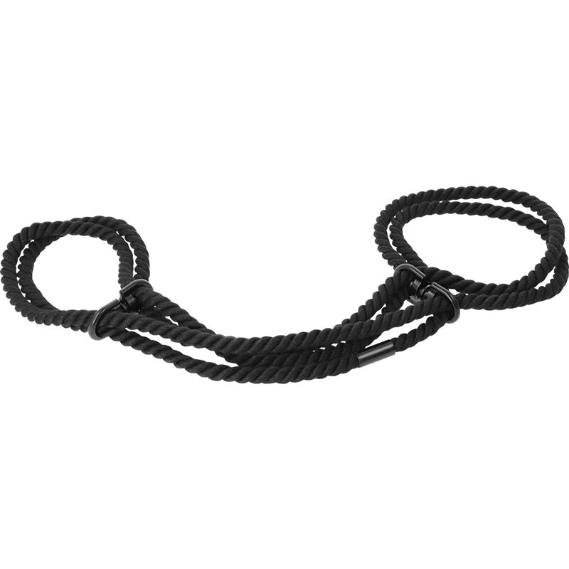 DARKNESS - HANDSCHELLEN ODER KNÖCHEL-HANDSCHELLEN AUS 100 % BAUMWOLLE bei Secret Pulse im Erotikshop