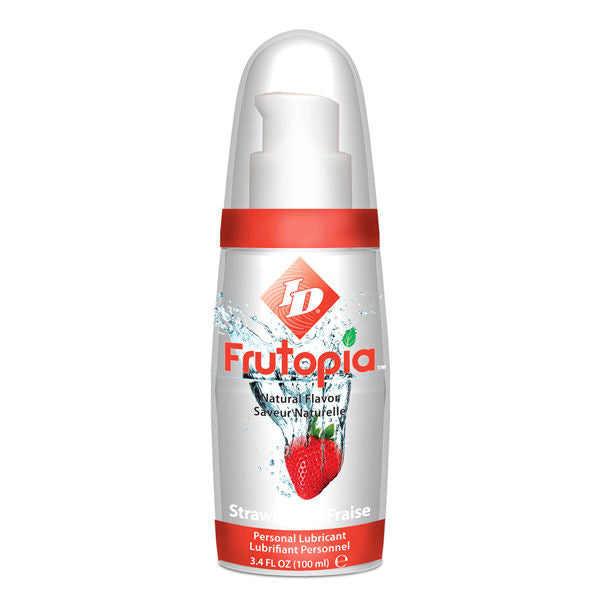 ID FRUTOPIA Lube Erdbeere 100 ml – Aromatisches, Wasserbasiertes Gleitmittel wasserbasiertes Gleitgel diskret online kaufen