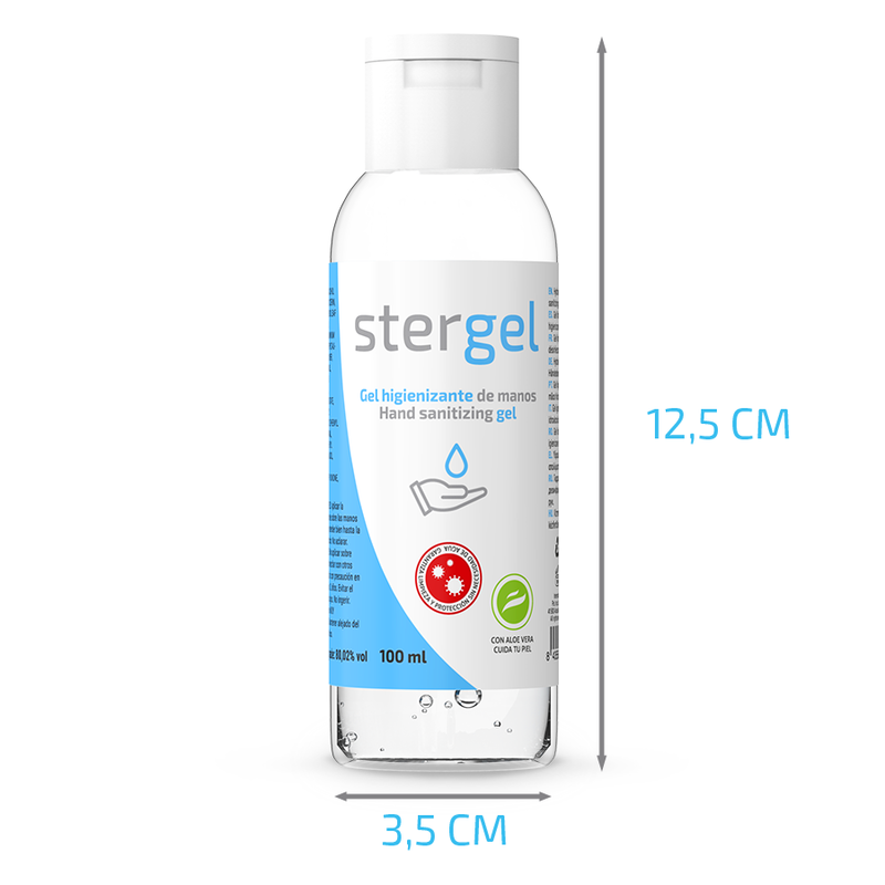 STERGEL - HYDROALKOHOLISCHES HÄNDESANITISIERUNGSGEL ALOE VERA 100ML – Erotik-Zubehör Bild 2